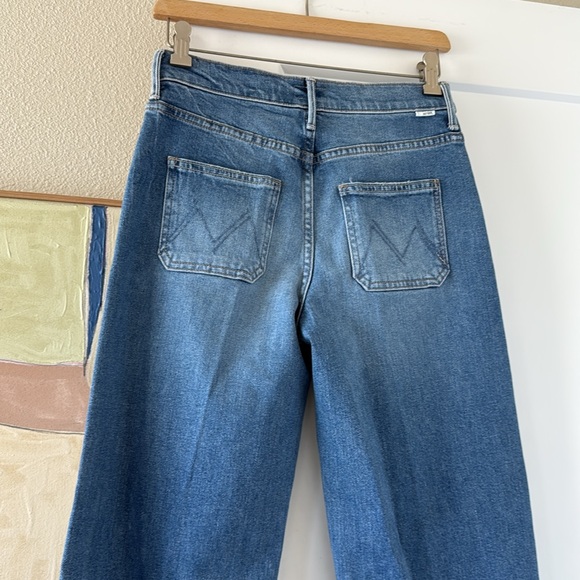 NWT MOTHER The Maven High-Rise Wide-Leg Ankle Jeans - Picture 5 of 10